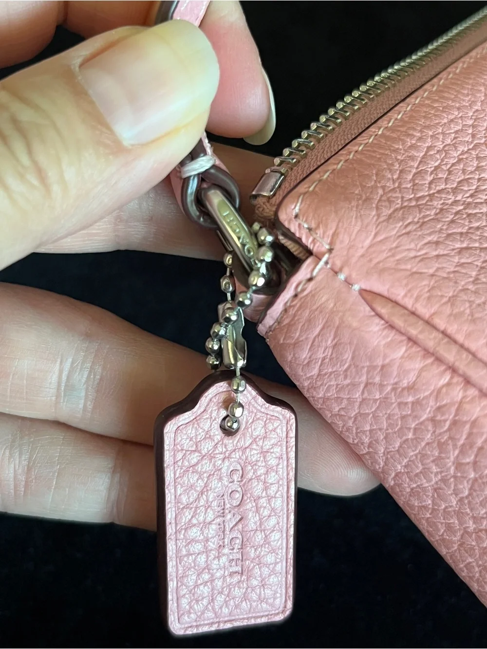 COACH Nolita 19 Cherry Blossom Pink  Sundae Ice Cream Graphic Shoulder Clutch